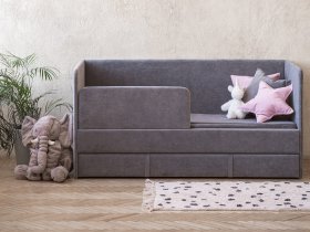 Диван-кровать Happy (темно-серый) в Прокудском - prokudskoe.mebel-nsk.ru | фото