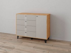 Комод «Катрин-13» (дуб крафт золотой/сантьяго софт) в Прокудском - prokudskoe.mebel-nsk.ru | фото