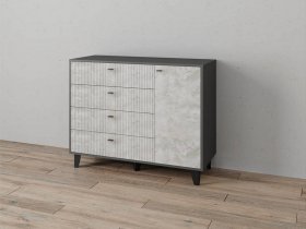 Комод «Катрин-13» (графит/мальта) в Прокудском - prokudskoe.mebel-nsk.ru | фото