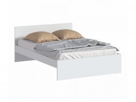 Кровать двуспальная 1,4м Бруклин СБ-3353 (белый) в Прокудском - prokudskoe.mebel-nsk.ru | фото