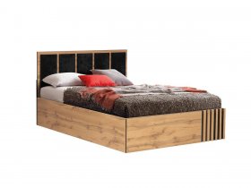 Кровать двуспальная с подъем. мех. 1,6 м Либерти 51.20 в Прокудском - prokudskoe.mebel-nsk.ru | фото