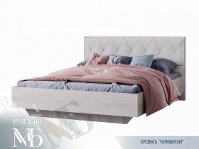 Кровать двуспальная 1,6м Кимберли КР-13 в Прокудском - prokudskoe.mebel-nsk.ru | фото