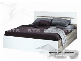 Кровать двуспальная 1,6 м  Наоми КР-11 в Прокудском - prokudskoe.mebel-nsk.ru | фото