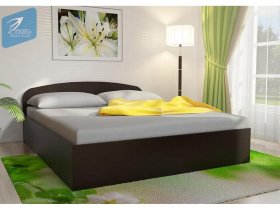 Кровать двуспальная 1,6м с подъем. мех. (венге) в Прокудском - prokudskoe.mebel-nsk.ru | фото