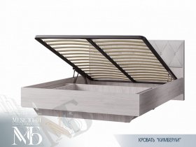 Кровать двуспальная с подъем. мех. 1,6 м  Кимберли КР-13 в Прокудском - prokudskoe.mebel-nsk.ru | фото