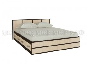Кровать двуспальная Сакура 1,4 м в Прокудском - prokudskoe.mebel-nsk.ru | фото