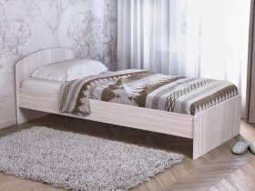 Кровать односпальная 80 с низкой спинкой (ясень шимо светлый) в Прокудском - prokudskoe.mebel-nsk.ru | фото