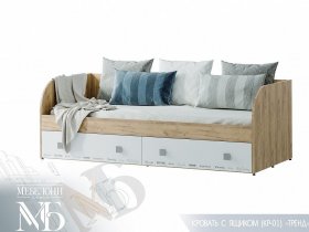 Кровать с ящиками Тренд КР-01 в Прокудском - prokudskoe.mebel-nsk.ru | фото