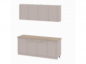 Кухонный гарнитур 2,0м Одетта (меланж/дуб сонома) в Прокудском - prokudskoe.mebel-nsk.ru | фото