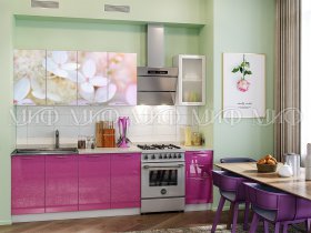 Кухонный гарнитур Вишневый цвет в Прокудском - prokudskoe.mebel-nsk.ru | фото