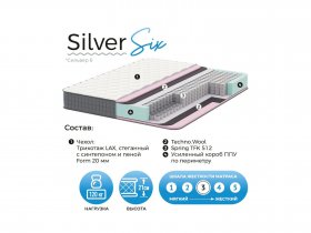 Матрас Silver Six в Прокудском - prokudskoe.mebel-nsk.ru | фото