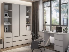 Модульная детская Люмо (кашемир) в Прокудском - prokudskoe.mebel-nsk.ru | фото
