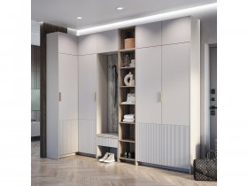 Модульная прихожая Пандора (кашемир/MF03) в Прокудском - prokudskoe.mebel-nsk.ru | фото