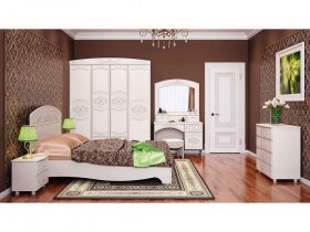 Модульная спальня Каролина в Прокудском - prokudskoe.mebel-nsk.ru | фото