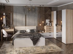 Модульная спальня Норд в Прокудском - prokudskoe.mebel-nsk.ru | фото