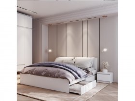 Модульная спальня Симпл в Прокудском - prokudskoe.mebel-nsk.ru | фото