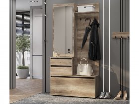 Прихожая ПР-04 Энигма (венге/дуб каньон) в Прокудском - prokudskoe.mebel-nsk.ru | фото
