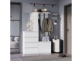 Прихожая Симпл ПР-04 (белый) в Прокудском - prokudskoe.mebel-nsk.ru | фото