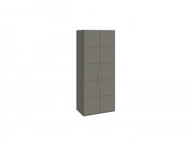 Шкаф для одежды с 2 дверями Наоми (джут/фон серый) СМ-208.07.03 в Прокудском - prokudskoe.mebel-nsk.ru | фото